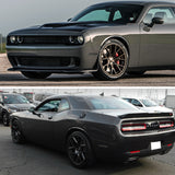 Coolstuffguru Compatible with Dodge Challenger Front & Rear Smoke Laser Style SMD LED Side Marker Lights Lamps