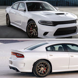 Coolstuffguru Compatible with Dodge Charger Smoke Tinted Laser Style SMD LED Side Marker Lights Front+Rear