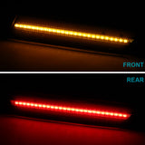 Coolstuffguru Compatible with Chevy Camaro Laser Style Smoke LED Side Markers Lights Bumper Signal Lamps Pair