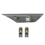 Coolstuffguru Compatible with Honda Civic Clear Side Marker Lights Lamps+T10 SMD LED Bulbs Left+Right