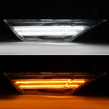 Coolstuffguru Compatible with Honda Civic Clear Lens SMD LED Side Marker Lights Signal Lamps Left+Right