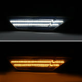 Coolstuffguru Compatible with Honda Civic Smoke Lens SMD LED Side Marker Lights Signal Lamps Left+Right