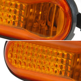 Coolstuffguru Compatible with Honda Civic Ex Dx Lx Vx 2 3 4 Dr. Amber Dome Side Marker Turn Signals