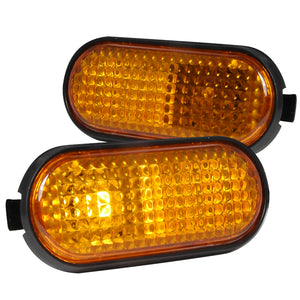 Coolstuffguru Compatible with Honda Civic Ex Dx Lx Vx Amber Flat Side Marker Turn Signal Lights