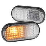 Coolstuffguru Compatible with Honda Civic Flat Clear Fender Side Marker Lights