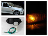 Coolstuffguru Compatible with Honda Civic Ex Lx Dx Smoked Amber Flat Side Marker Light