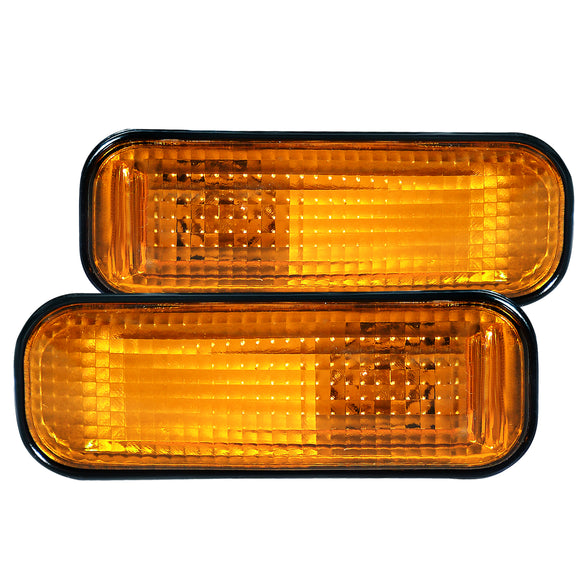 Coolstuffguru Compatible with Honda Civic Ex Lx Dx Amber Dome Side Marker Lights