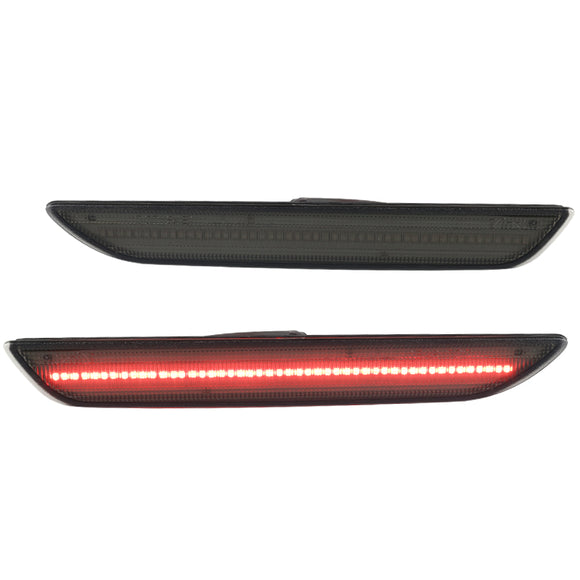 Coolstuffguru Smoke Lens LED Side Marker Lights Compatible with Ford Mustang 2015-2019 L+R Pair Assembly