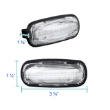 Coolstuffguru Clear Lens 4PC LED Side Marker Lights Compatible with Dodge Ram 2500 3500 Dually 2003-2009 L+R Pair Assembly