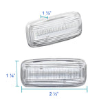 Coolstuffguru Clear Lens 4PC LED Side Marker Lights Compatible with Dodge Ram 2500HD 3500 HD Dually 2010-2018 L+R Pair Assembly