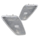 Coolstuffguru Compatible with Jeep Wrangler Bumper Side Marker Lights Signals Clear