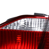 Coolstuffguru Red Clear Lens Tail Lights Compatible with Honda Accord 4 Door Sedan 1998-2000 L+R Pair Taillight Assembly