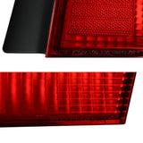 Coolstuffguru Red Clear Lens Tail Lights Compatible with Honda Accord 4 Door Sedan 1998-2000 L+R Pair Taillight Assembly