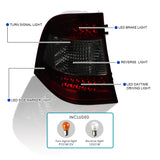 Coolstuffguru Red/Smoke LED Tail Lights Brake Lamps Compatible with 1998-2005 Mercedes Benz W163 M-Class