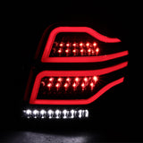 Coolstuffguru Compatible with Mercedes Benz W164 ML-Class Full LED Brake Jet Black Tail Lights Parking Lamps