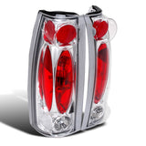 Coolstuffguru Compatible with Chevy C10 Suburban Silverado GMC Yukon Sierra Chrome Tail Lights