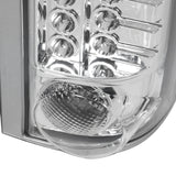 Coolstuffguru Compatible with Chevy C10 C/K 1500/2500 GMC Sierra Chrome Clear Led Tail Lights