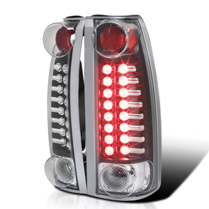 Coolstuffguru Compatible with Chevy C10 C/K Chevy Silverado Black Led Tail Lights