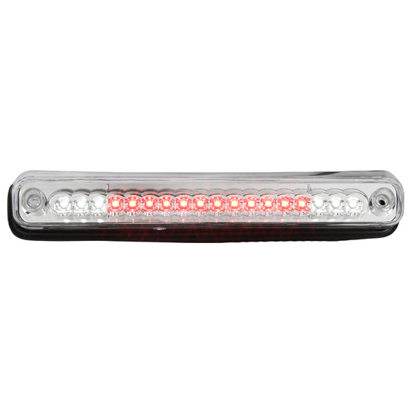 Coolstuffguru Compatible with Chevy Chevrolet Gmc C10 Ck 1500 2500 3500 Chrome Clear Led Third Brake Light 3Rd