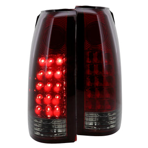 Coolstuffguru Compatible with Chevy/GMC C/K C10 Sierra Pickup Truck Red Smoke LED Tail Brake Lights