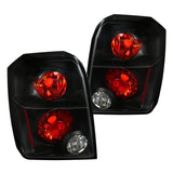 Coolstuffguru Compatible with Dodge Caliber Euro Altezza Black Tail Lights Pair