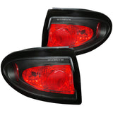 Coolstuffguru Compatible with Chevy Cavalier Black Clear Rear Tail Brake Stop Lights Pair