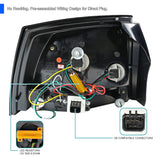 Coolstuffguru Compatible with Dodge Charger Smoke Lens Headlights+Corner Lamps+Glossy Black LED Tail Light