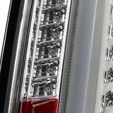 Coolstuffguru Compatible with Cadillac CTS Chrome Clear LED Bar Tail Lights Brake Lamps Left+Right