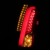 Coolstuffguru Compatible with Cadillac CTS Red/Smoke Lens LED Bar Tail Lights Brake Lamps Left+Right