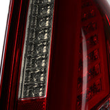 Coolstuffguru Compatible with Cadillac CTS Red/Smoke Lens LED Bar Tail Lights Brake Lamps Left+Right