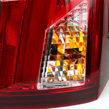 Coolstuffguru Compatible with Cadillac CTS Chrome Red LED Bar Tail Lights Brake Lamps Left+Right