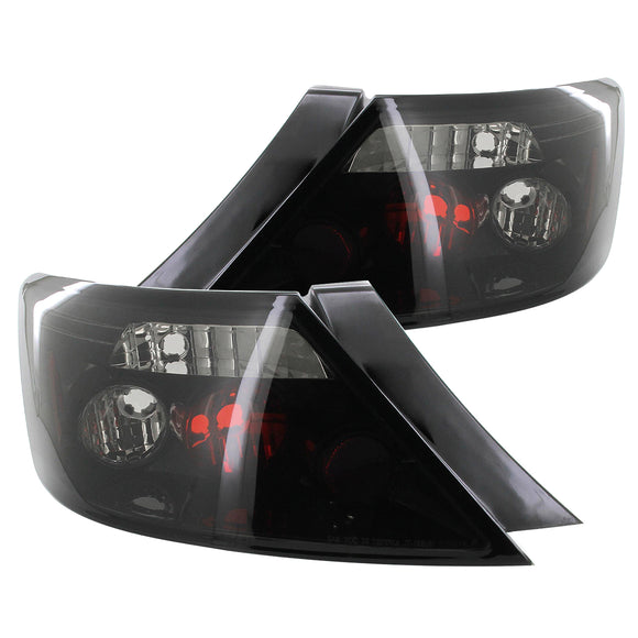 Coolstuffguru Compatible with Honda Civic 2Dr Coupe Glossy Black Smoked ALtezza Tail Brake Lights