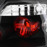 Coolstuffguru Compatible with Honda Civic 2Dr Black Headlights W/ Turn Signal+Tail Lights Brake Lamps