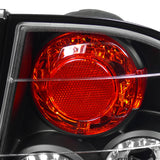 Coolstuffguru Compatible with Honda Civic 4Dr Sedan Dx Ex Lx Altezza Black Tail Trunk Lights 4pc