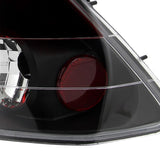 Coolstuffguru Compatible with Honda Civic Sedan 4Dr JDM Black Tail Lights Brake Lamp Red Clear Lens