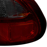 Coolstuffguru Compatible with Honda Civic Hatchback 3Door JDM Crystal Red/Smoke Rear Tail Brake Lights