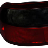 Coolstuffguru Compatible with Honda Civic 2Dr 4Dr 4Pc Trunk Smoked Tail Lights Stop Brake Lamps