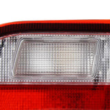 Coolstuffguru Compatible with Honda Civic Coupe Sedan 4Pc Red & Clear Tail Lights Stop Brake Lamps