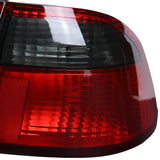 Coolstuffguru Red Smoke Lens Tail Lights Compatible with Honda Civic 4 Door Sedan 1999-2000 L+R Pair Taillight Assembly