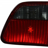 Coolstuffguru Red Smoke Lens Tail Lights Compatible with Honda Civic 4 Door Sedan 1999-2000 L+R Pair Taillight Assembly