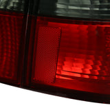 Coolstuffguru Red Smoke Lens Tail Lights Compatible with Honda Civic 4 Door Sedan 1999-2000 L+R Pair Taillight Assembly