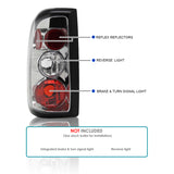 Coolstuffguru Compatible with Dodge Dakota R/T Pickup Truck Chrome Altezza Tail Lights