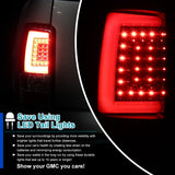 Coolstuffguru Compatible with Chevy Suburban Tahoe GMC Yukon Red LED Bar Replacement Tail Lights Rear Lamps