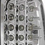 Coolstuffguru Compatible with GMC Yukon XL 1500 2500 Chrome Headlights+Bumper Parking Lamps+LED Tail Light