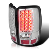 Coolstuffguru Compatible with Gmc Chevy Yukon Denali Suburban Tahoe Led Chrome Tail Lights