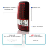 Coolstuffguru Compatible with Gmc Chevy Yukon Denali Suburban Tahoe Led Red Tail Lights