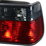 Coolstuffguru Compatible with Bmw E36 3-Series 4Dr Euro Red Smoke Tail Lights