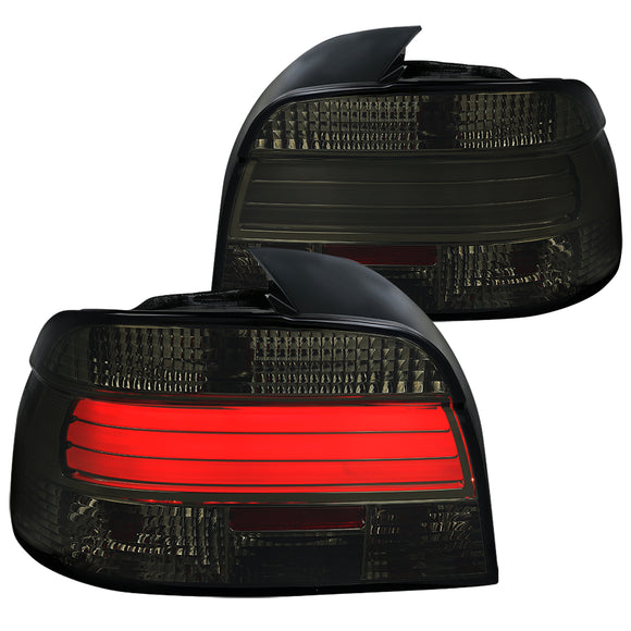 Coolstuffguru Compatible with BMW E39 5-Series M5 525i 530i 540i Smoke Lens LED Tail Lights Pair