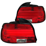 Coolstuffguru Compatible with BMW E39 5-Series M5 525i 530i 540i Red/Clear Lens LED Tail Lights