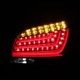 Coolstuffguru Compatible with BMW E60 5-Series 525i 530i 4Dr Chrome / Red Smoke LED Rear Tail Brake Lights